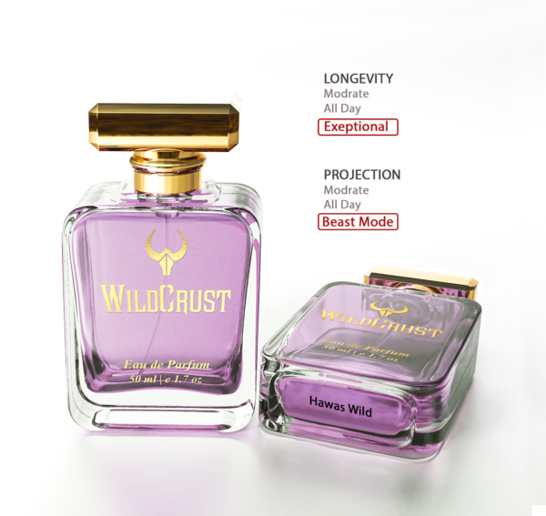 Wildcrust Hawas Wild perfume for men fresh aquatic sweet fragrance long lasting bold masculine scent bottle
