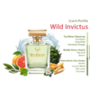 Wildcrust Invictus inspired perfume for men fresh aquatic woody fragrance long lasting scent bottle
