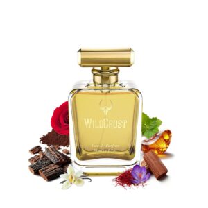 White Oud perfume by Wildcrust with saffron, rose, and sandalwood notes Luxury White Oud Eau de Parfum bottle from Wildcrust Elegant white oud fragrance bottle with oriental notes – Wildcrust