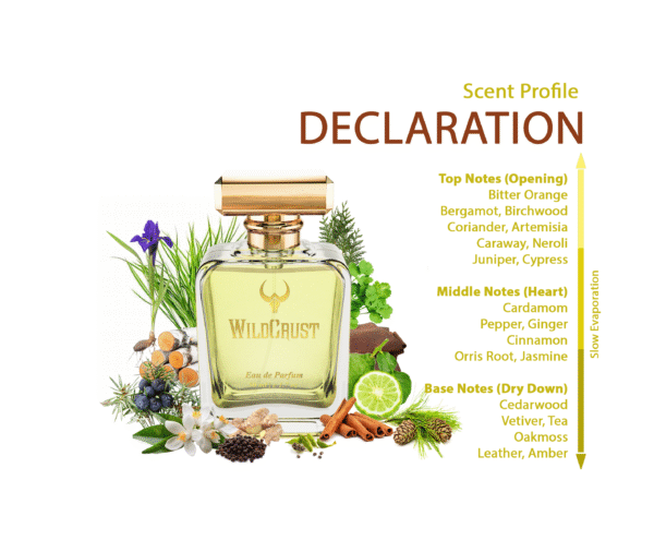 Wildcrust Declaration perfume inspired by Cartier Declaration – woody spicy fragrance for me
